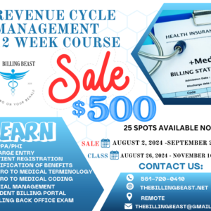 12 Week RCM (Revenue Cycle Management Course)